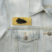 Luxe Elegant Gold Glitter Marble Script Naamplaatje (In situ)