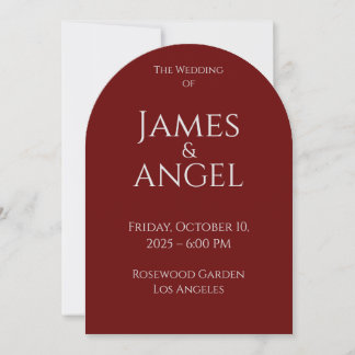 Luxe Elegant Mariage Invitation | Entièrement modi