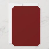 Luxe Elegant Mariage Invitation | Entièrement modi (Dos)