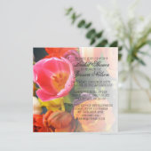 Luxe Elegant Tulips Bouquet Invitation douche (Debout devant)