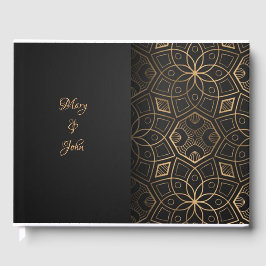 Luxe elegante bruiloft gastenboek