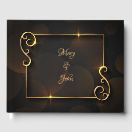 Luxe elegante bruiloft gastenboek