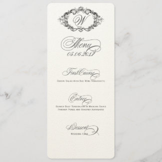 Luxe & elegante bruiloft menu