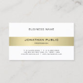 Luxe elegante moderne, stijlvolle vormgeving met h visitekaartje (Achterkant)