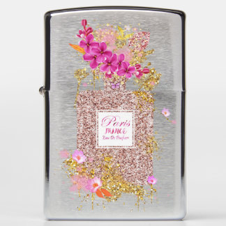Luxe elegante roze glitter parfume Zippo Lighter