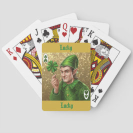 Luxe Elf Lucky Speelkaart Goud Glitter Fonkeling Pokerkaarten