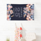 Luxe elk jaar verjaardag gepersonaliseerd spandoek (Insitu)