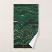 LUXE EMERALD GROENE MATERIAALTOWEL BAD HANDDOEK (Handdoek)
