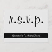 Luxe en Elegante "r.s.v.p." Briefkaart (Voorkant)