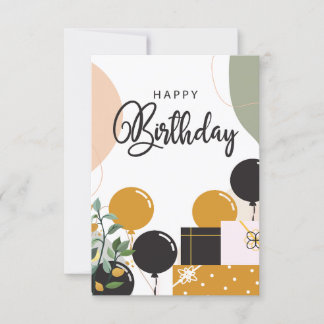 Luxe en leuke Happy Birthday Kaart