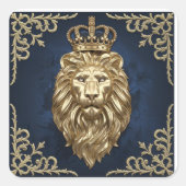 Luxe en sophisticatie vierkante sticker (Voorkant)