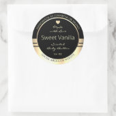 Luxe etiketten voor productverpakking (zwart en go (Tas)