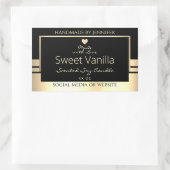 Luxe etiketten voor productverpakking (zwart en go (Tas)