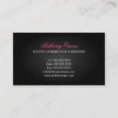 Luxe Evenementenplanner Visitekaartje (Achterkant)