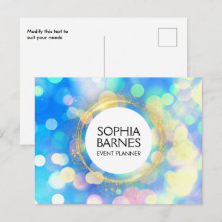 Luxe Event Planner Marketing Postcard Briefkaart