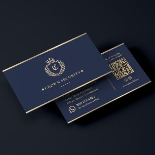 Luxe Executieve Drone Cyberbeveiligings Crest Logo Visitekaartje