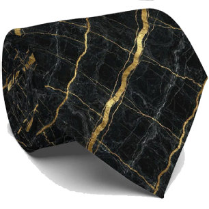 Luxe Executive Das   Zwart & Goud Marmer