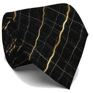 Luxe Executive Das   Zwart & Goud Marmer