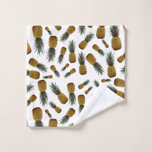 Luxe Exotic Pineappy Motif (Gant de toilette)