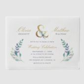 Luxe Faire-part de mariage Floral (Recto)