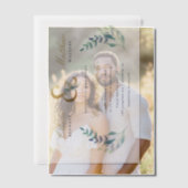 Luxe Faire-part de mariage Floral (Décalage (Couple))