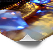 Luxe Fantasy Edelsteen Abstract Perfect Poster (Hoek)