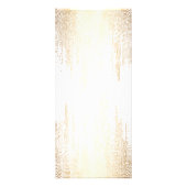 Luxe Faux Gold Confetti Rain Pattern Reclamekaart (Achterkant)