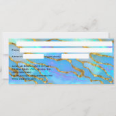 Luxe Faux Opal Stone Gold Cadeaubon Kaart (Achterkant)