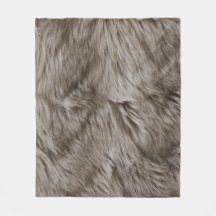 Luxe faux print beige Tan Mink Animal Haar
