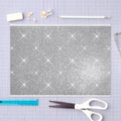 Luxe faux Silver Glitter-kerstcadeau Tissuepapier (Craft)