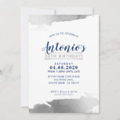 LUXE FÊTE D'ANNIVERSAIRE INVITATION doré moderne a (Devant)