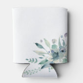 Luxe Floral Ampersand Wedding Monogram Blikjeskoeler (Achterkant)