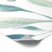 Luxe Floral Ampersand Wedding Welcome Sign Poster (Hoek)