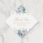Luxe Floral Baby shower dank u Bedankjes Labels (Achterkant)