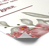 Luxe Floral Islamitisch Nikkah Certificaat Posters (Hoek)