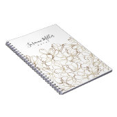 Luxe Floral Notitieboek met aangepaste tekst (Rechterzijde)