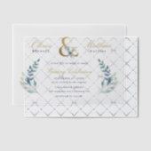 Luxe Floral Wedding Uitnodiging (Offset (Uitnodiging))