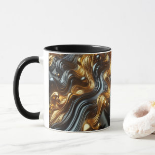 Luxe Flow Satin Zwart Mok