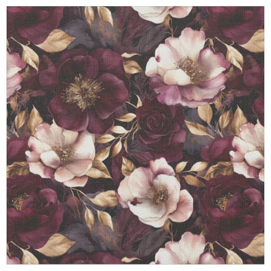 Luxe Fluwelen Bloemen Stof (Close Up)