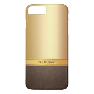 Luxe Foil Gold Aangepaste naam iPhone 7 Plus Hoesj iPhone 8 Plus / 7 Plus Hoesje