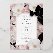 Luxe Foil Invitation d'inspiration Chanel (Recto)