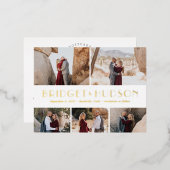 Luxe FOLIE Collage sparen het Briefkaart Datum (Voorkant / Achterkant)