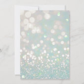 luxe foto van glitter - afstuderen kaart (Achterkant)