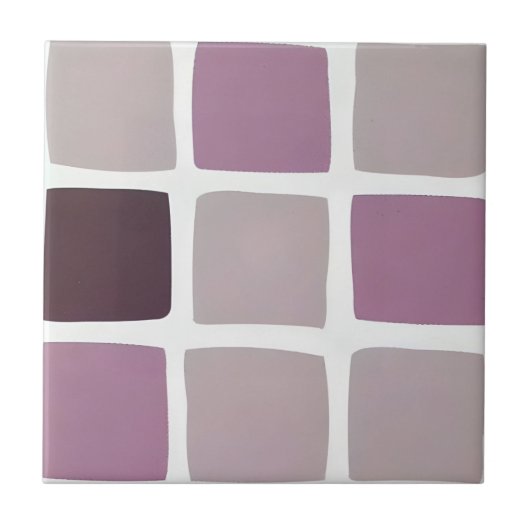 luxe frambozentegels tegeltje (Voorkant)