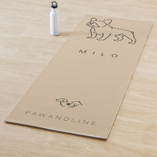 Luxe Franse Bulldog Yogamat | Aangepaste Huisdiern