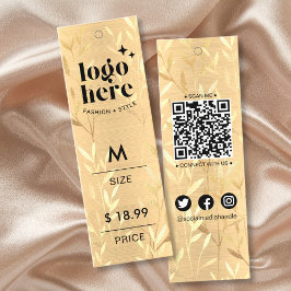 Luxe Geborsteld Metaal Goud Bladeren Prijs Hang La Contactkaartje