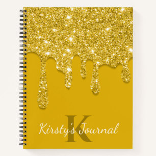 Luxe Gele Driving Glitter Journal Notitieboek
