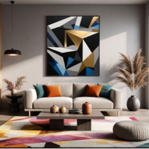 Luxe Geometrische Prisma Canvas Afdruk