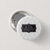 Luxe Gepersonaliseerde Wedding Pin Button (Voorkant /achterkant)