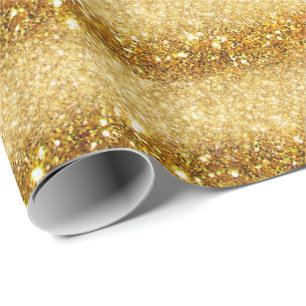 Luxe Gift Popular Gold Glitter Cadeaupapier